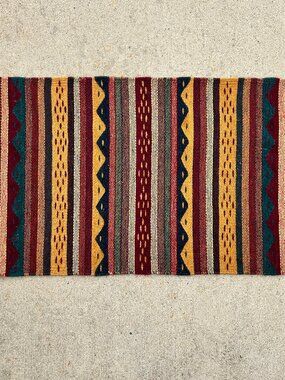 Vintage Southwestern Wool Rug Wall Hanging